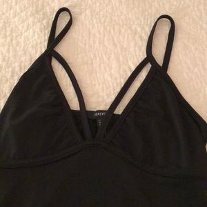 Black strappy bodysuit 🔥
